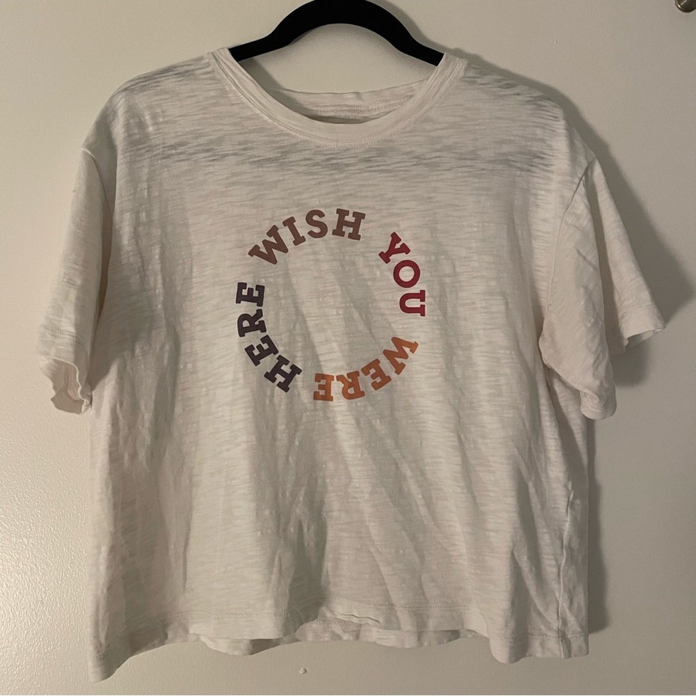 Wish you were here madewell boxy t shirt
